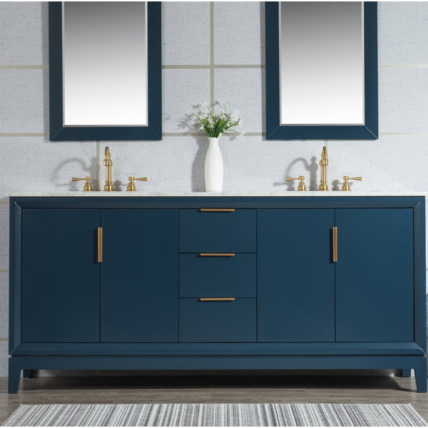 Evita 72" Double Bathroom Vanity Set & Reviews AllModern